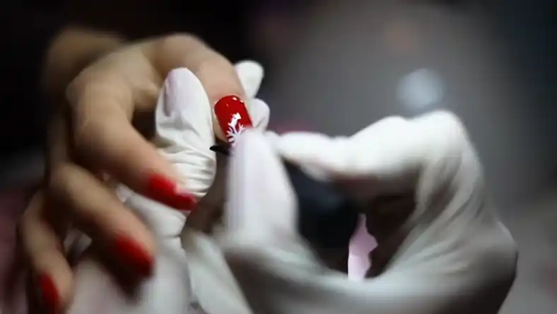 آموزش آمبره ناخن با قلم آمبره