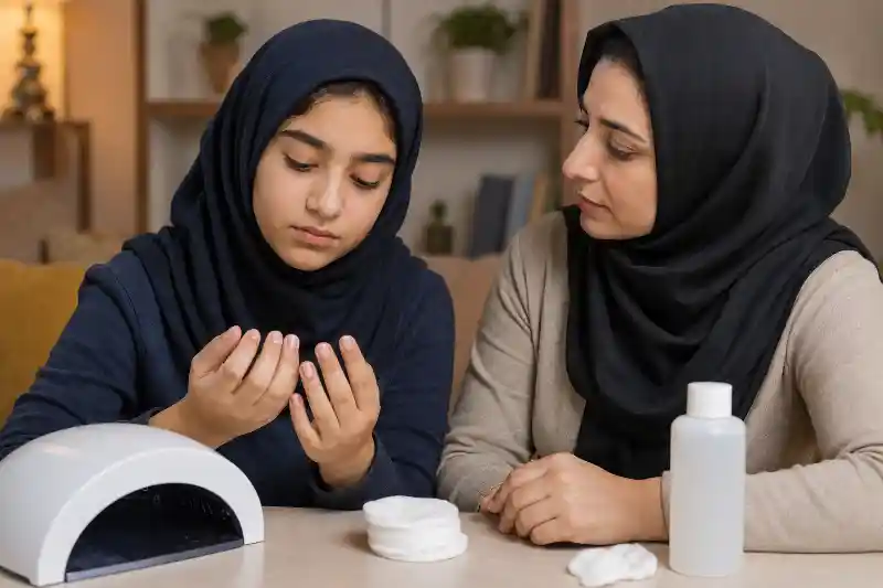 عوارض ژلیش ناخن برای نوجوانان