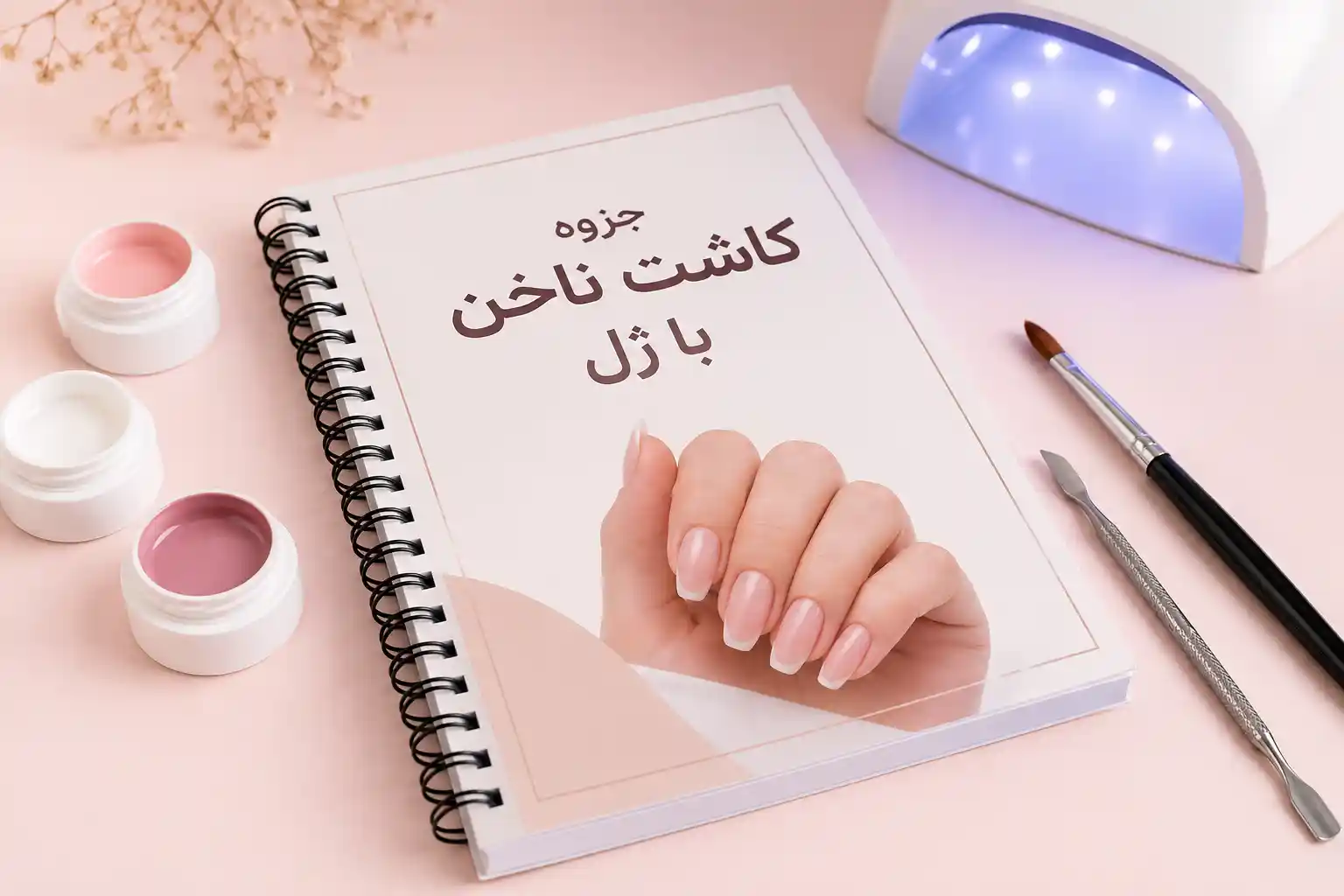جزوه کاشت ناخن با ژل pdf