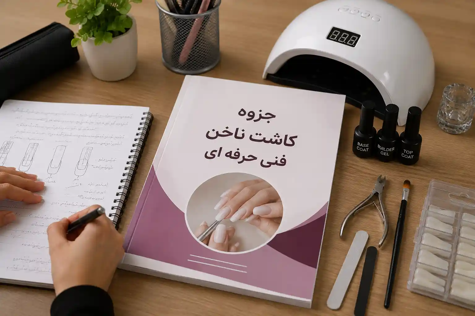 جزوه کاشت ناخن فنی حرفه ای
