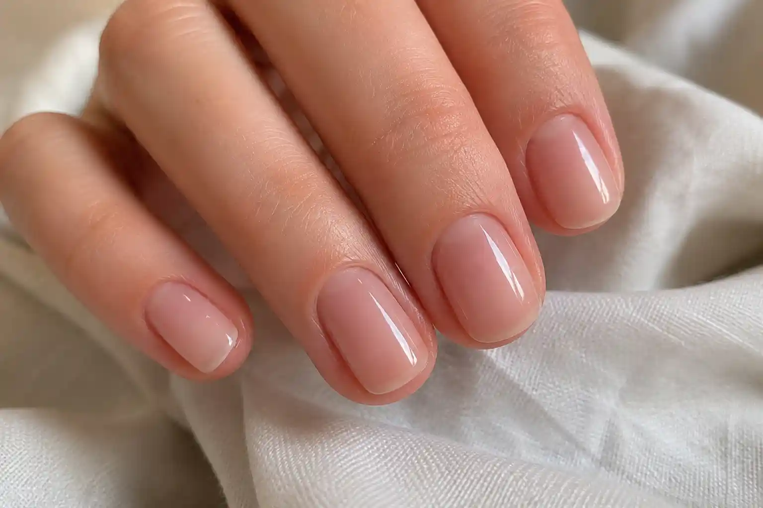 نمونه کار ژلیش ناخن طبیعی