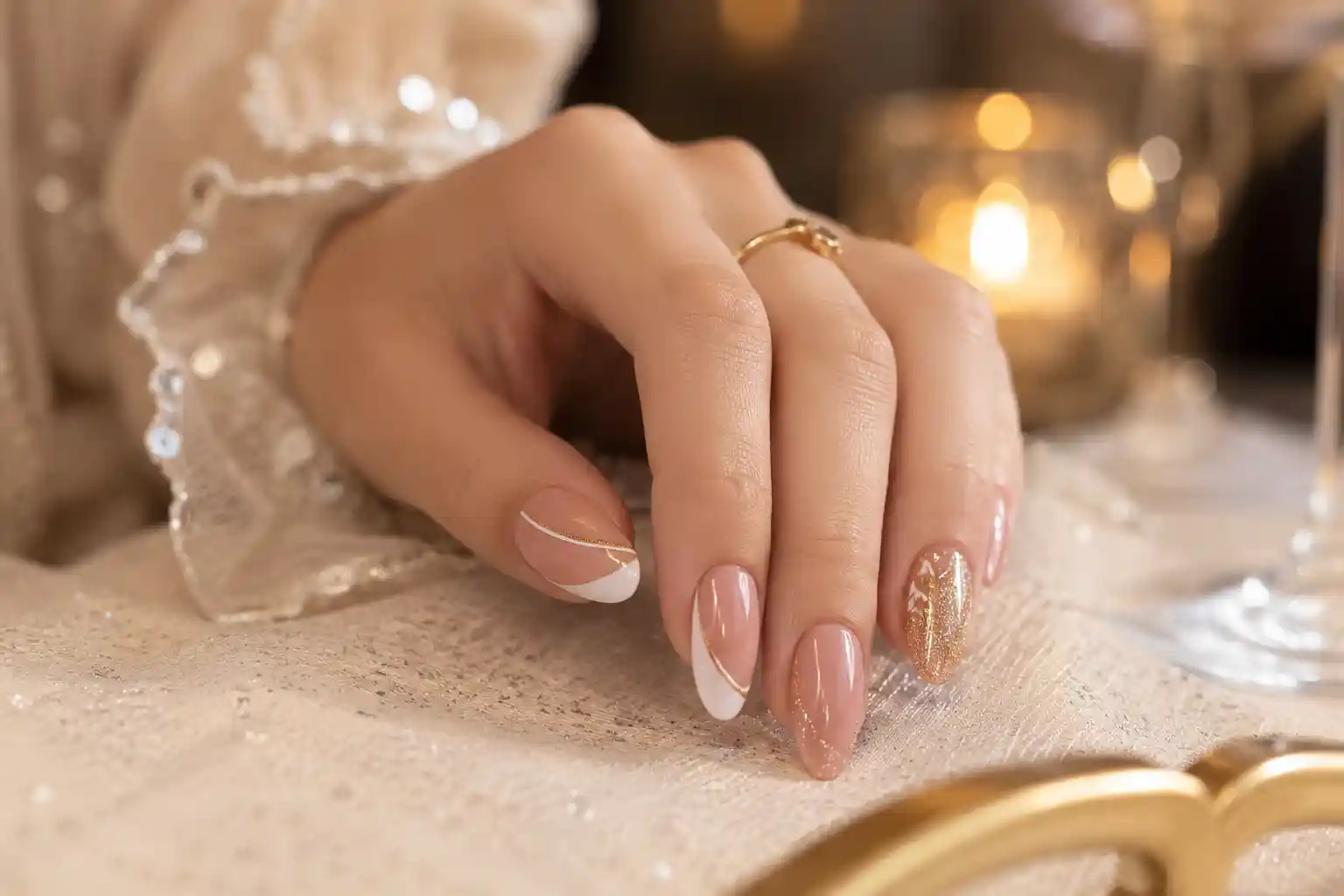 طرح ناخن مجلسی دخترانه