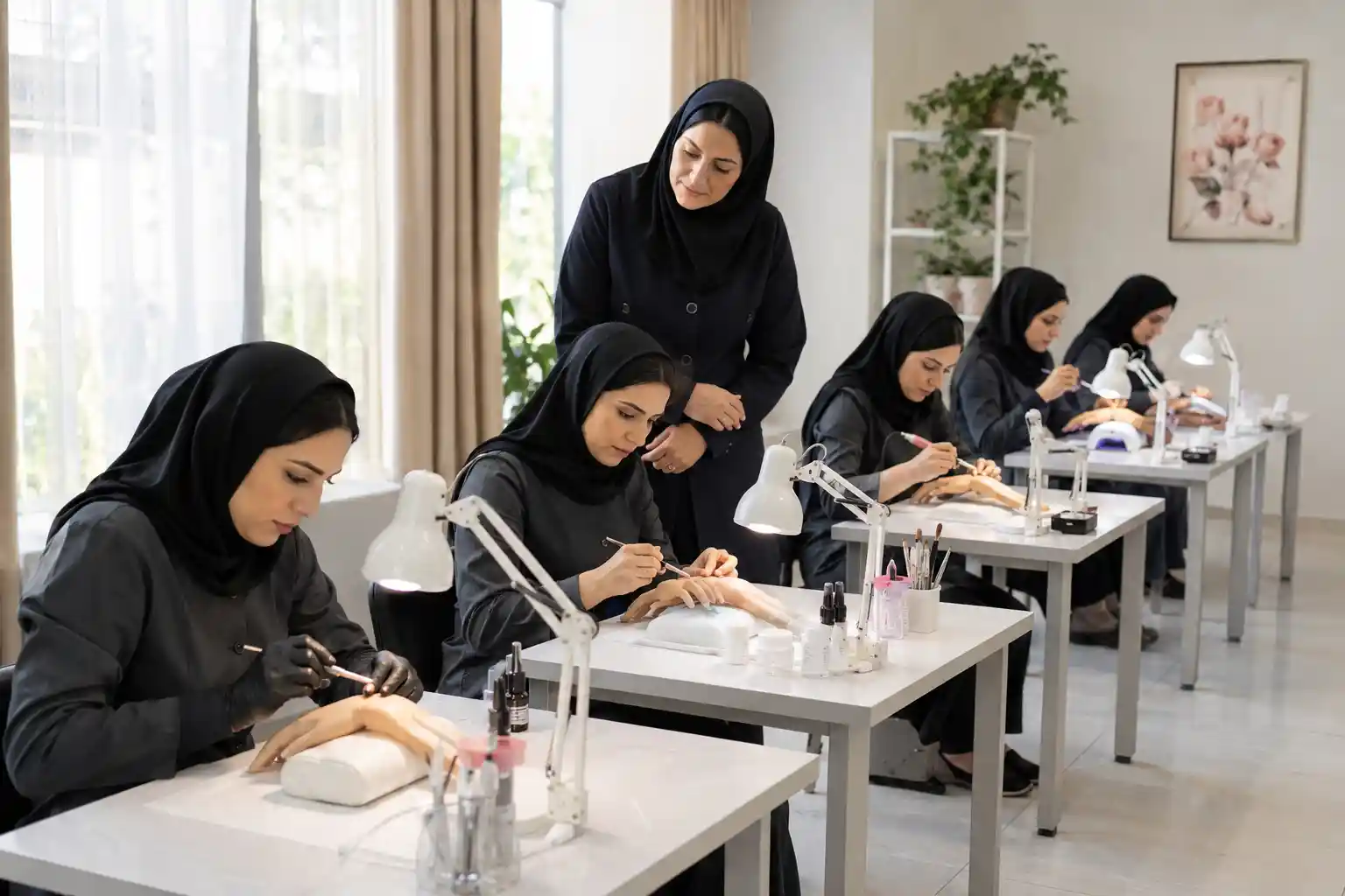 آموزش کاشت ناخن چند جلسه است