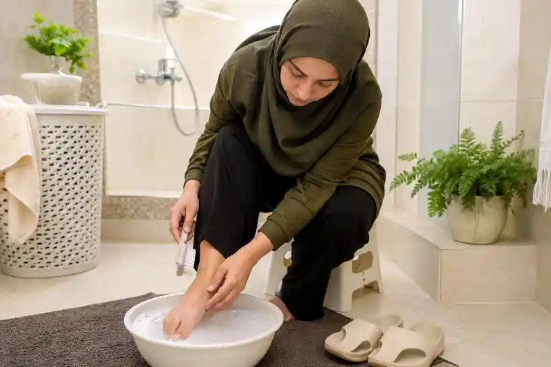 کثیفی زیر ناخن پا