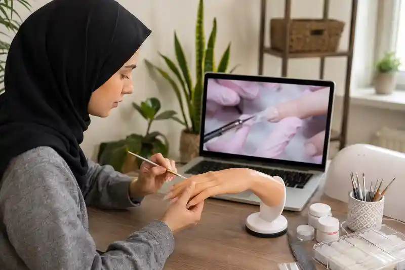آموزش آنلاین کاشت ناخن