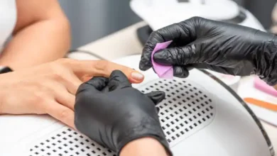آموزش آمبره ناخن با قلم اسفنجی