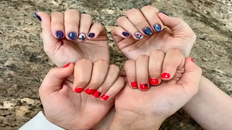 کاشت ناخن بچه گانه بلند