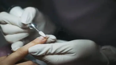 کاشت ناخن کوتاه بی رنگ