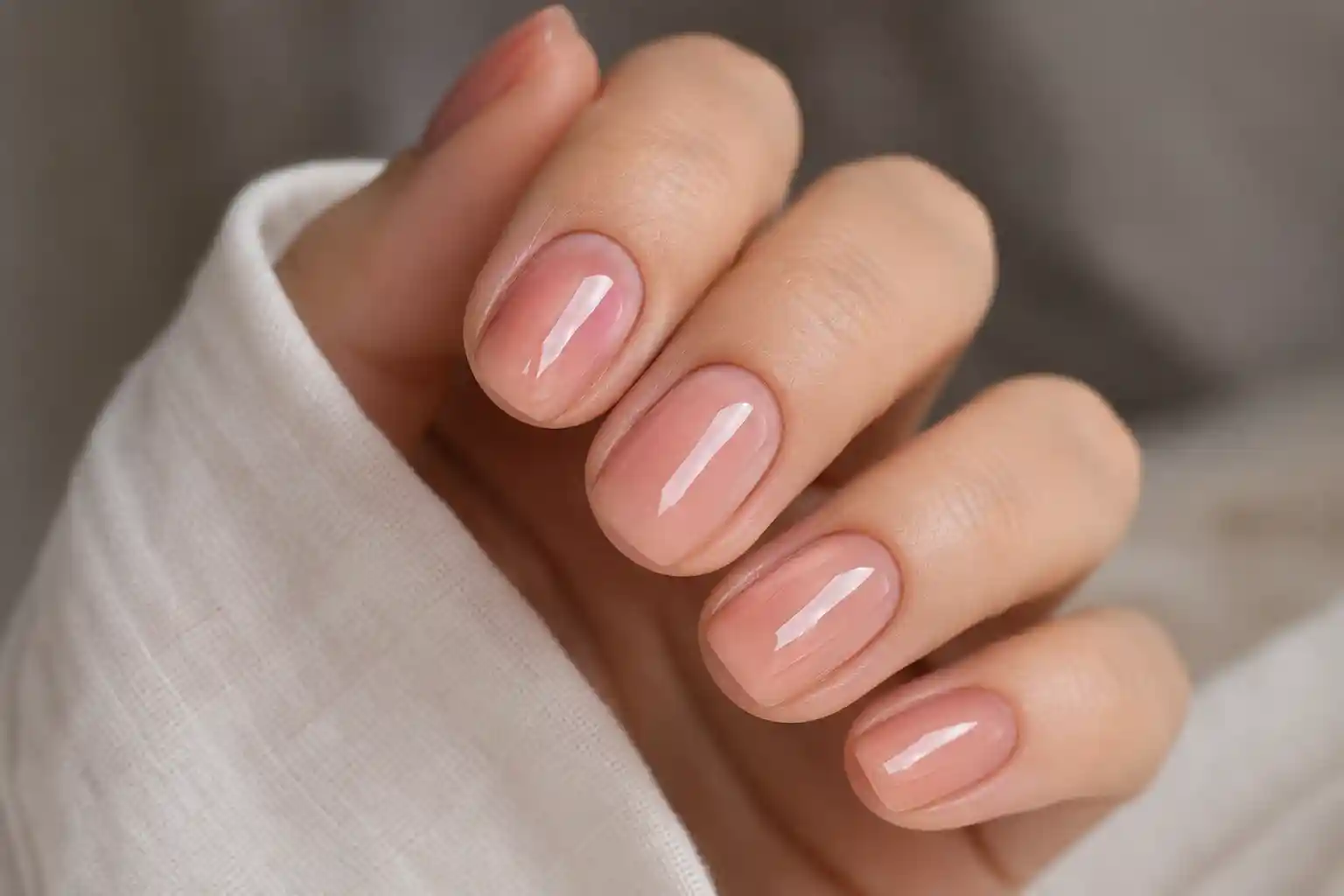 نمونه کار ژلیش ناخن طبیعی