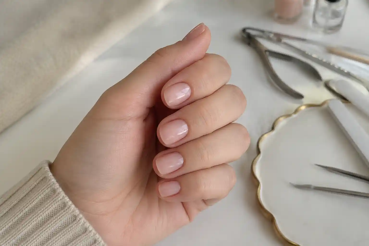 کاشت ناخن طبیعی و کوتاه