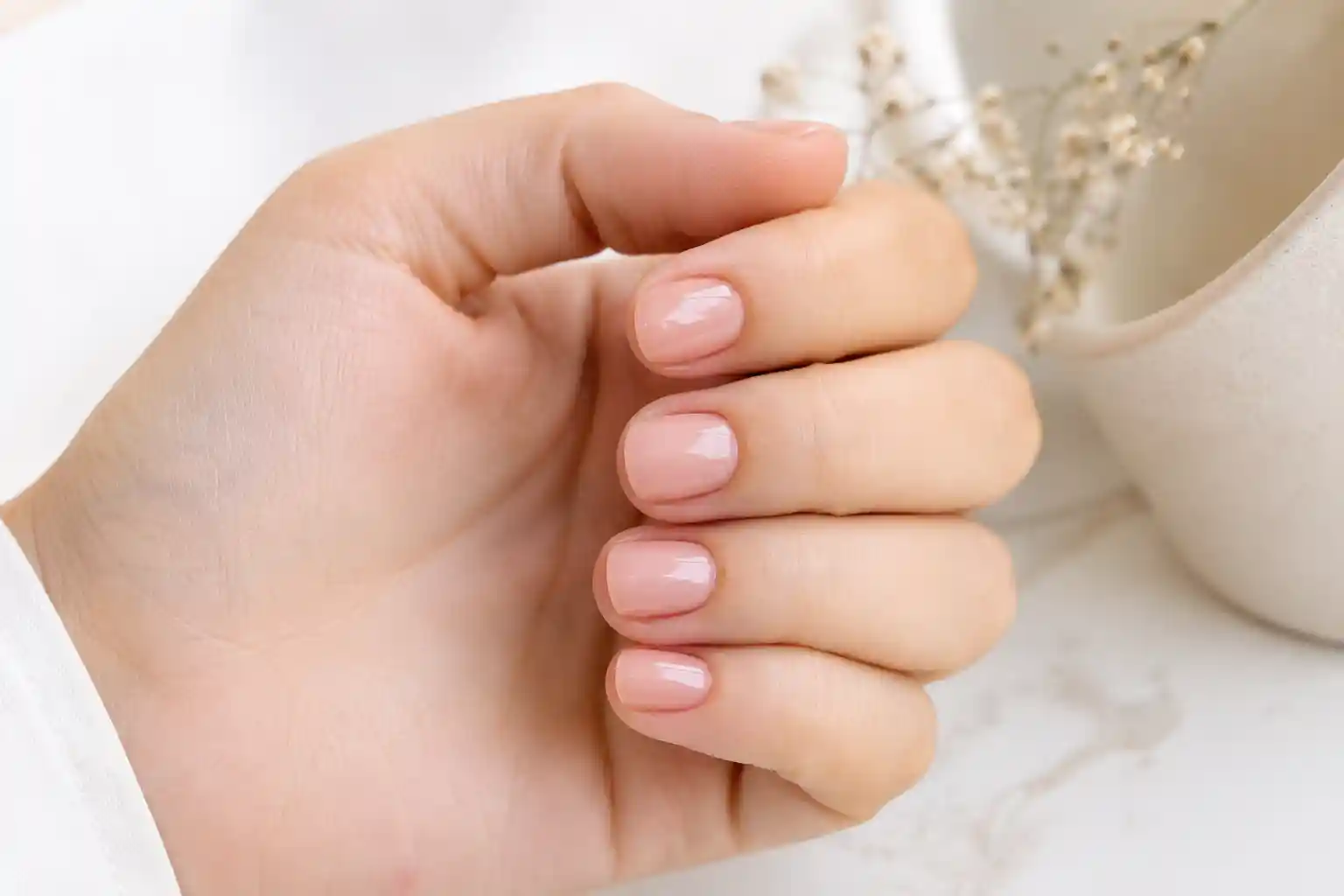 ژلیش ناخن طبیعی کوتاه