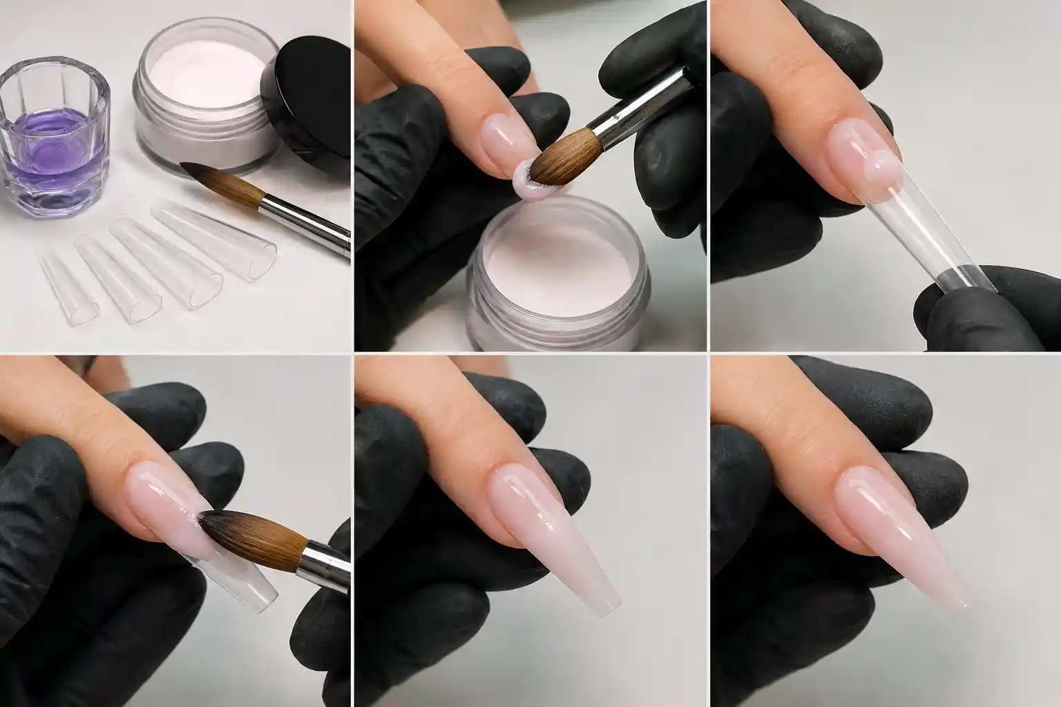 آموزش مواد گذاری ناخن با پودر