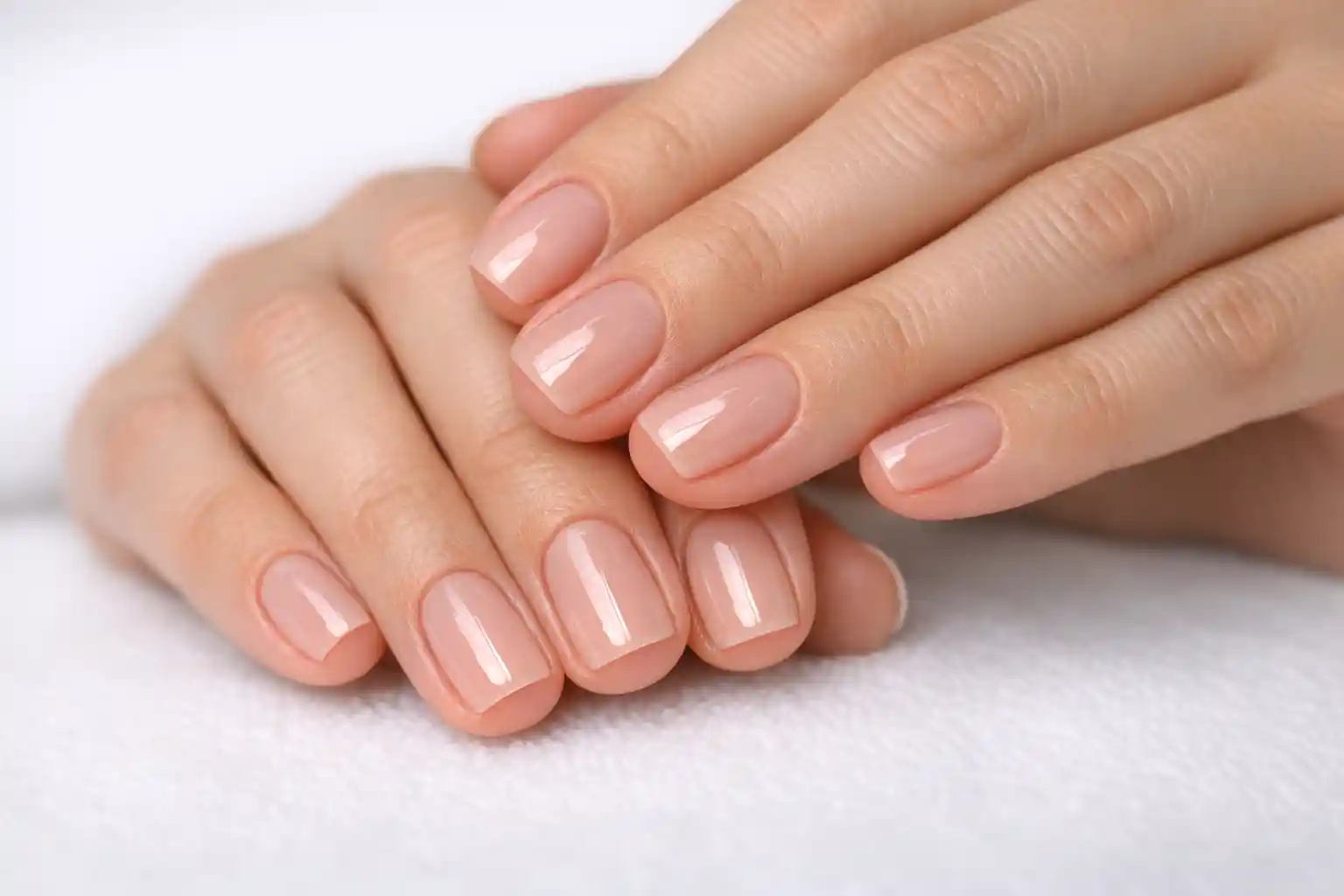 لاک ژل روی ناخن طبیعی کوتاه