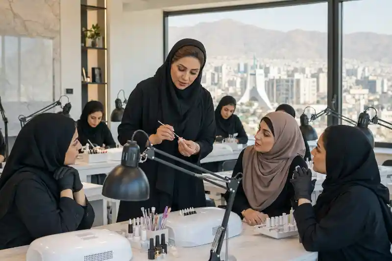 بهترین مدرس کاشت ناخن در تهران