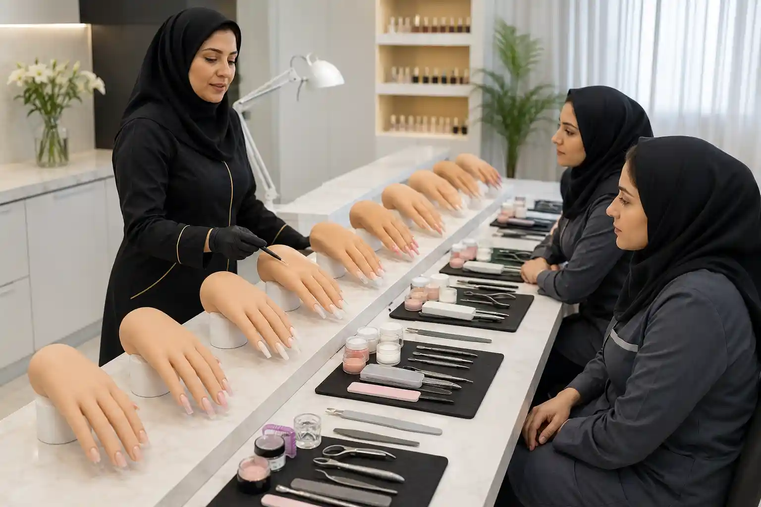 آموزش کاشت ناخن چند جلسه است